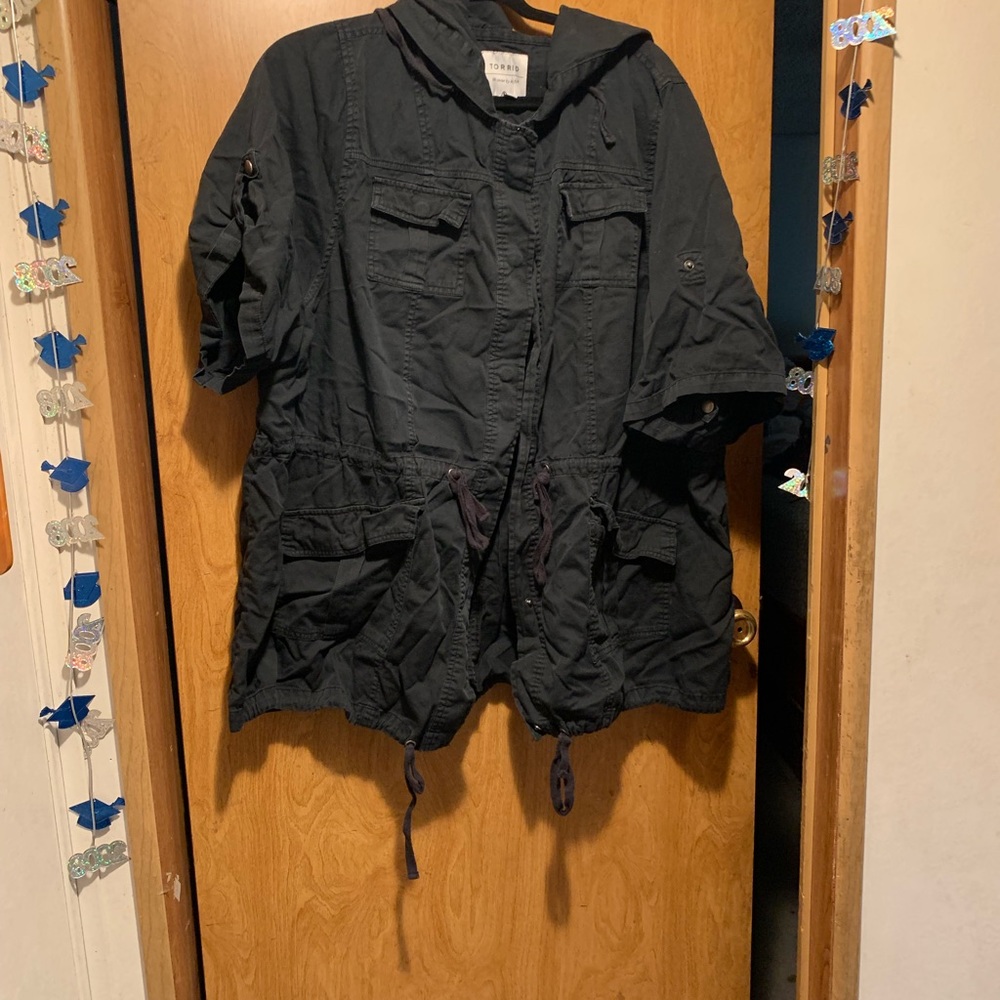 Black torrid military jacket